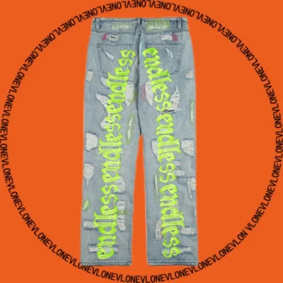 x Endless Distressed Denim Jeans