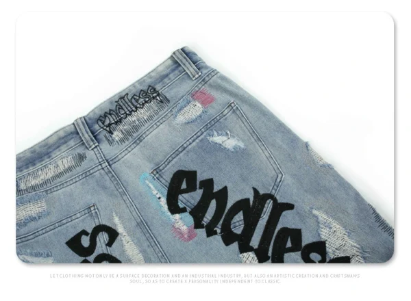 x Endless Distressed Denim Jeans