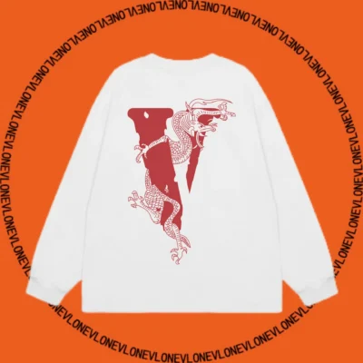 x Clot Staple Dragon Long Sleeve Tee White