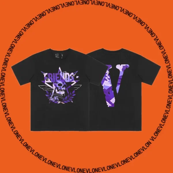 x Call of Duty Purple Camo Tee Black