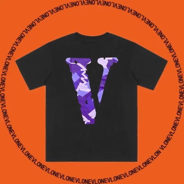 x Call of Duty Purple Camo Tee Black