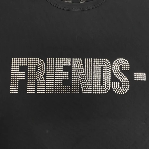 Friends Swarovski Tee Black