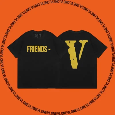 Friends Tee Black Yellow
