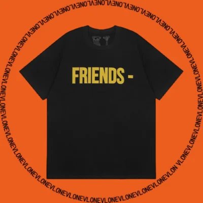 Friends Tee Black Yellow