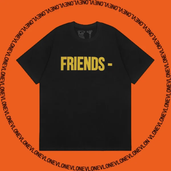 Friends Tee Black Yellow
