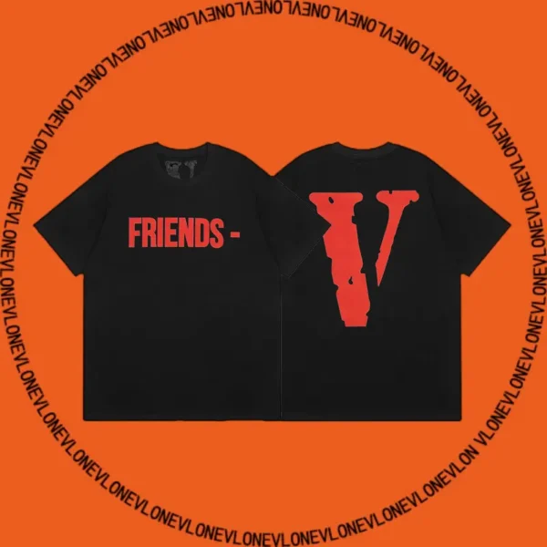 Friends Tee Black Red