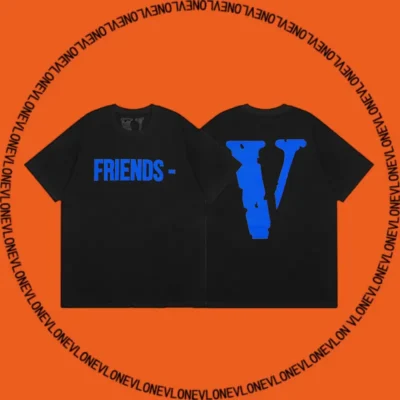 Friends Tee Black Blue
