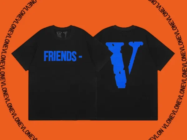 Friends Tee Black Blue
