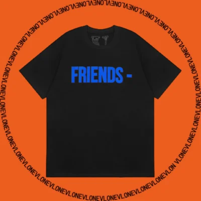 Friends Tee Black Blue