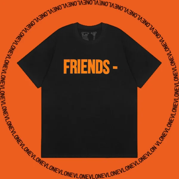 26583_2 Friends Tee Black Orange