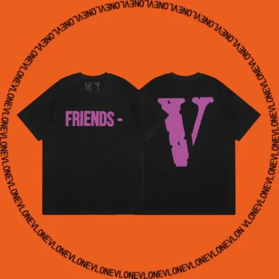 26584_1 Friends Tee Black Purple