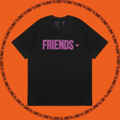 26584_2 Friends Tee Black Purple