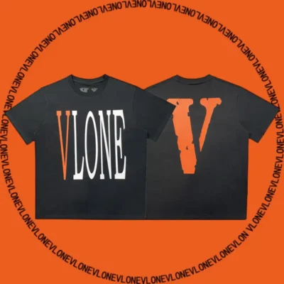 Staple Tee Black Orange