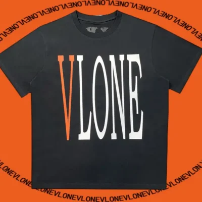 Staple Tee Black Orange