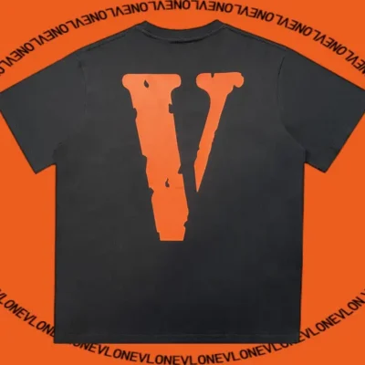 Staple Tee Black Orange