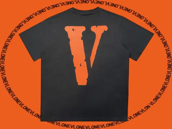 Staple Tee Black Orange