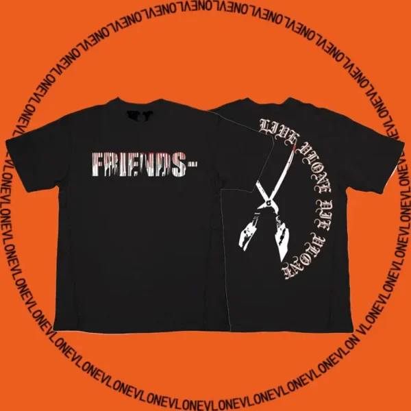 Friends Scissors Tee Black