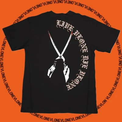 Friends Scissors Tee Black