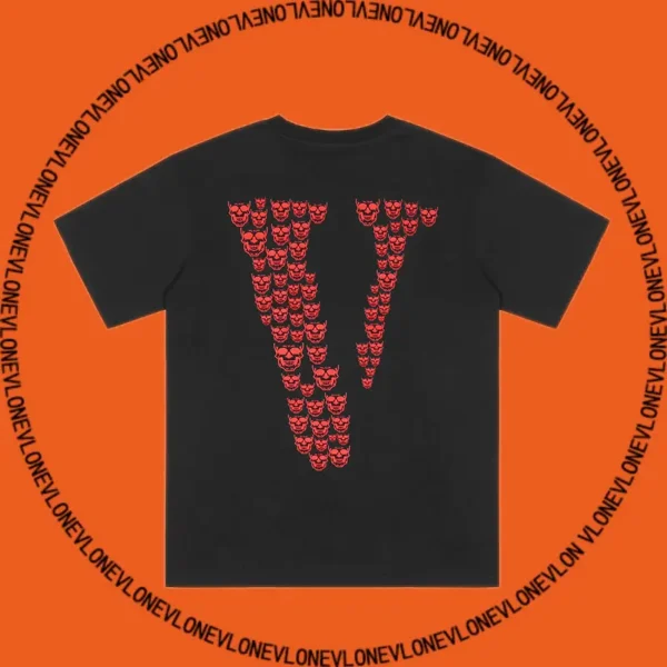 Skully Tee Black Red