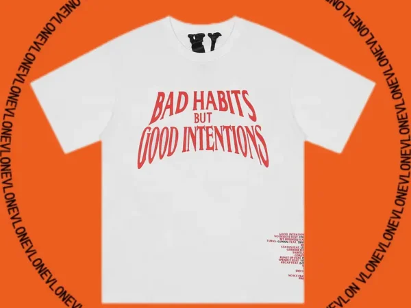 x NAV Bad Habits But Good Intentions Tee White
