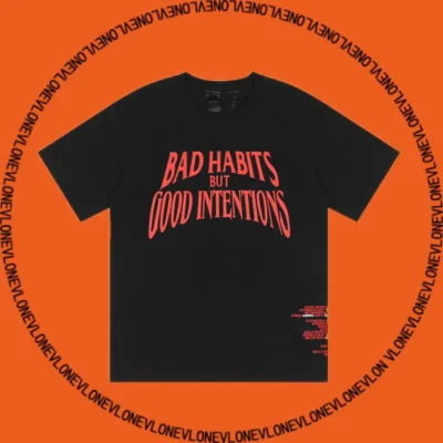 x NAV Bad Habits But Good Intentions Tee Black