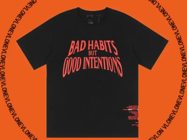 x NAV Bad Habits But Good Intentions Tee Black