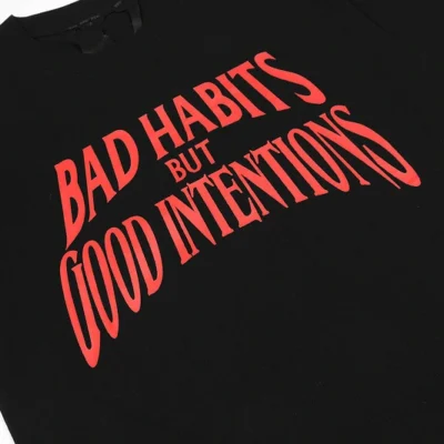 x NAV Bad Habits But Good Intentions Tee Black