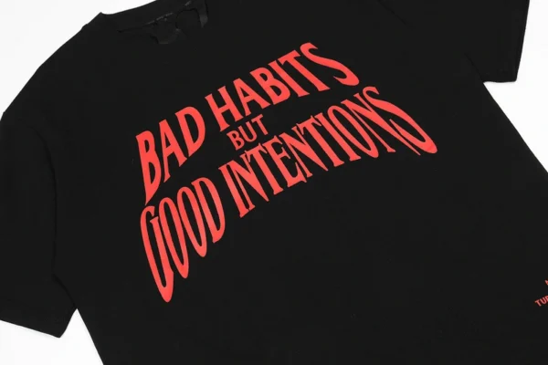 x NAV Bad Habits But Good Intentions Tee Black