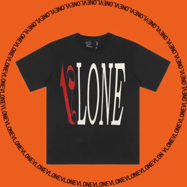 x Palm Angels Flame Staple Tee Black Red