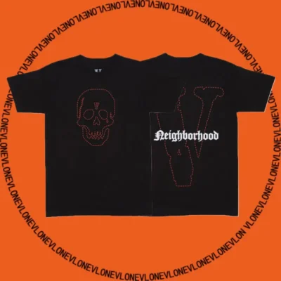 26936_1 x Neighborhood Skull Tee Black Red