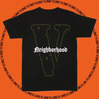 x Neighborhood Skull Tee Black Lime Green