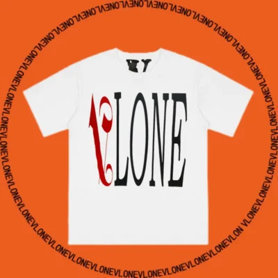 x Palm Angels Flame Staple Tee White Red