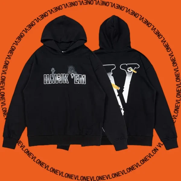 x Pop Smoke Hawk ‘Em Hoodie Black