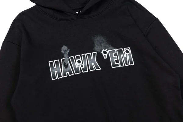 x Pop Smoke Hawk ‘Em Hoodie Black