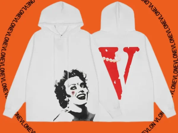 Marilyn Monroe Vampire Hoodie White