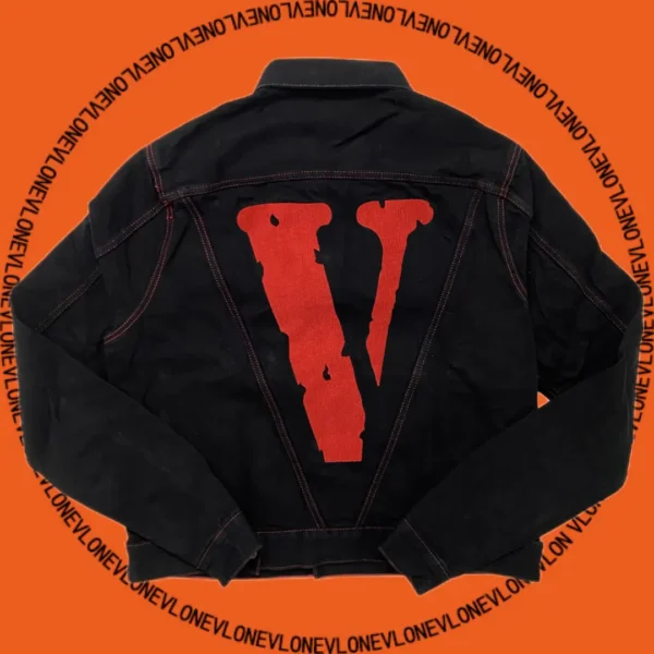 Friends Denim Jacket Black Red