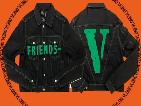 Friends Denim Jacket Black Green