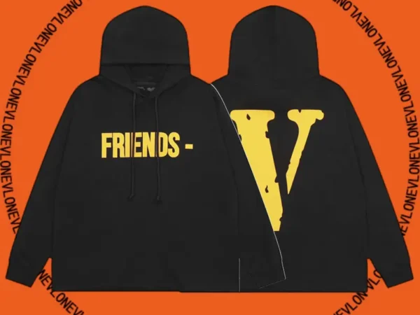 Friends Hoodie Black Yellow
