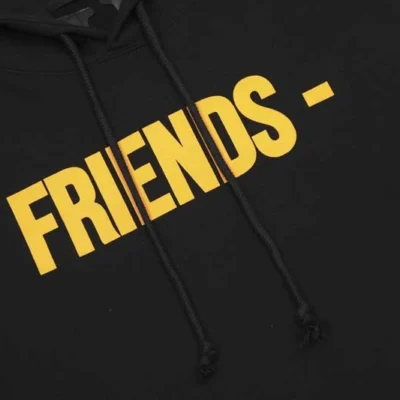 Friends Hoodie Black Yellow
