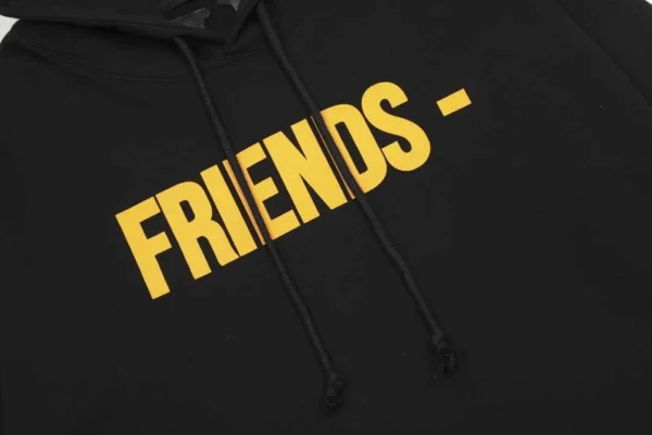 Friends Hoodie Black Yellow