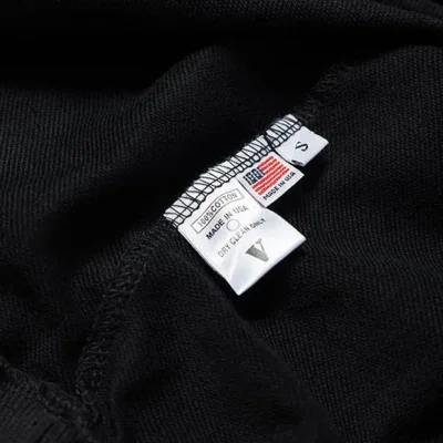 V Hoodie Black Orange