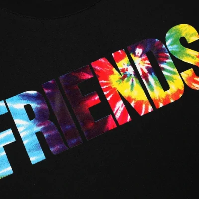 21SS Tie Dye Rainbow Friends Tee