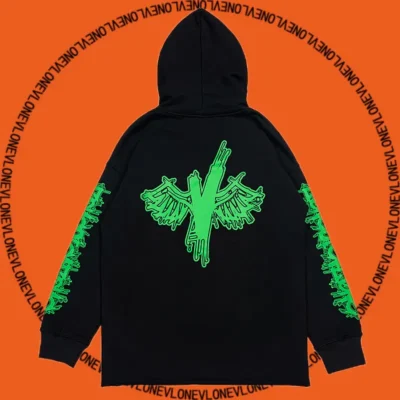 Wings Black Hoodie