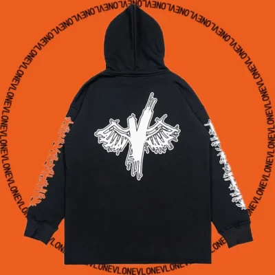 Wings Black Hoodie