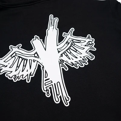 Wings Black Hoodie