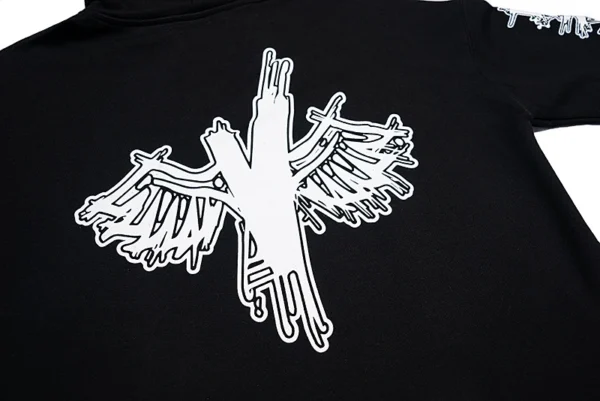 Wings Black Hoodie