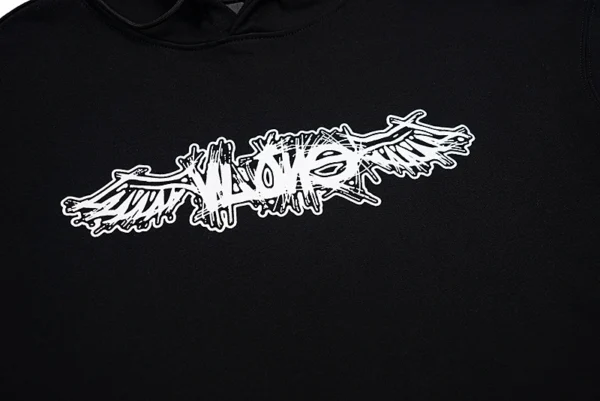 Wings Black Hoodie