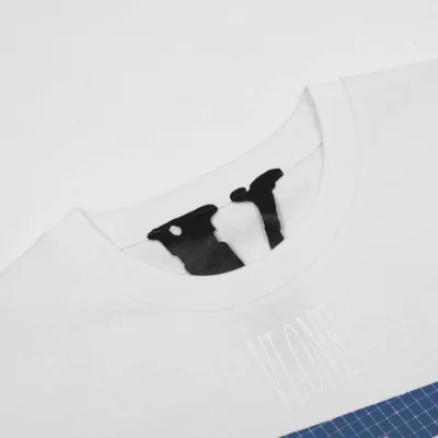 Blue Print T-Shirt White