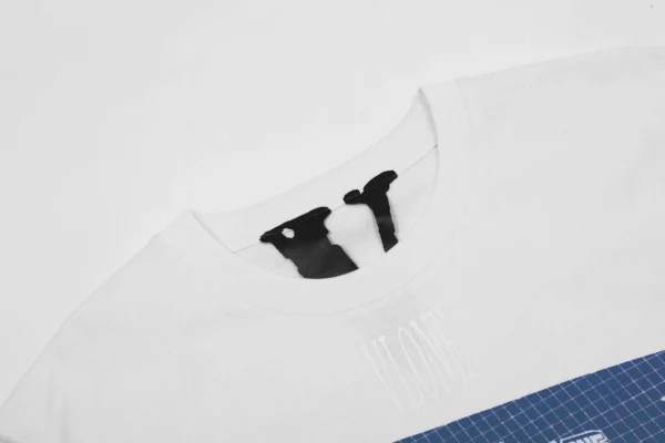 Blue Print T-Shirt White