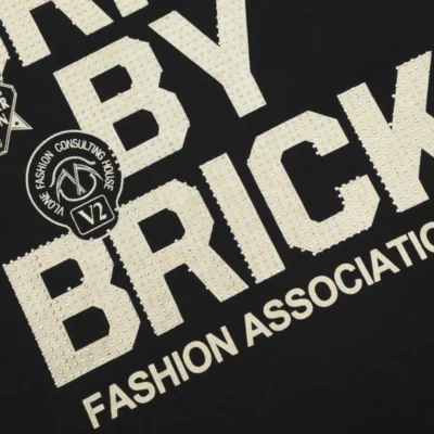 BBB Association Tee Black In Rhinestone